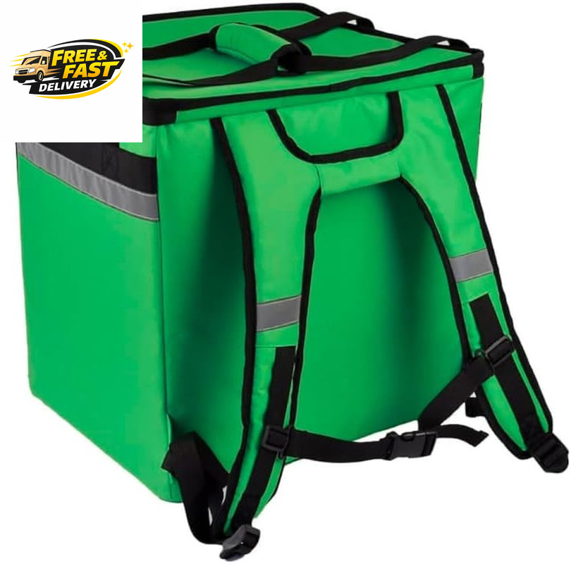 50L XL Large Insulated Food Delivery Backpack, Expandable Catering Cooler Bag, W