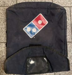 VTG Domino’s Pizza Insulated Food Delivery Bag Hot & Adjustable Visor w/ Logo