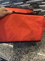 GRUBHUB Official Large 19″x19″x9” Insulated Food Delivery Carrying Tote Bag Red