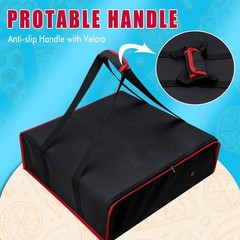 Pizza Bag, Insulated Pizza Bags for Delivery Doordash, Large Pizza Warmer Gro…