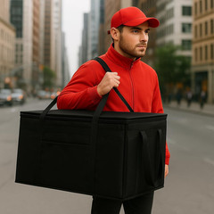 Catering Bag Doordash 22X14X13 3 Pack Insulated Food Delivery Bag Cooler Bags Ke