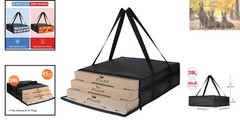 Versatile Insulated Food Delivery Bag — 39L Capacity for Catering and Transport