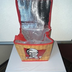 Kentucky Fried Chicken Insulated Food Pan Bag Red Wicker Design
