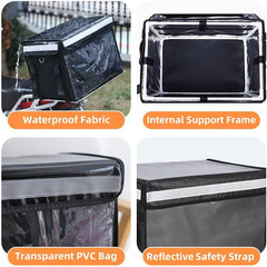 Insulated Bags for Food Delivery XXL 19.7″ X 15″ X 15″, Commercial Insulated Foo
