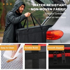 mosago Insulated Food Delivery Bag Reusable Thermal Cooler Grocery Bags for …