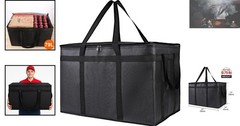 Durable Insulated Pizza Delivery Bag — Large Capacity for Catering & Parties