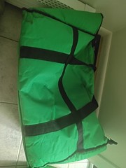 Bodaon Insulated Food Delivery Bag, XXXL Pizza XXX-Large, Green-Black Edge