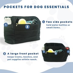 Lightweight Dog Purse Carrier for Small Dogs Under 15 lbs, Puffy Quilted Pet …