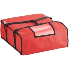 CHOICE INSULATED PIZZA DELIVERY BAG CARRIER, NYLON 18″ x 18″ x 5 RED (ONE)