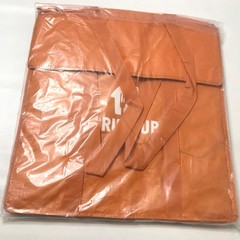 GrubHub Orange Insulated Delivery Bag Food Groceries Tote Backpack Straps Zipper