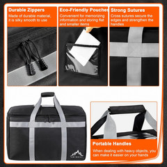 Insulated Food Delivery Bag Xxxl-23Wx15Hx14D Inches Premium Insulated Grocery Ba