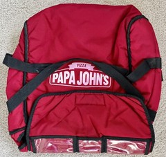 Official Papa Johns Hot Insulated Delivery Dash Eats Driver 4+ Pizza Bag Carrier