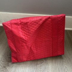 Doordash Insulated Hot Cold Fast Food Delivery Bag Double Handle Zip Closure