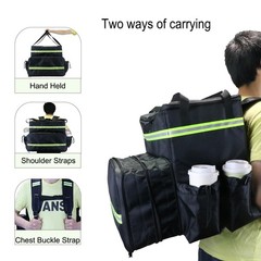 MEODOASSY Extral Large Food Delivery Backpack,17″x17″x16″ Large, Black