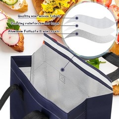 Insulated Delivery Bags 100Pack Thermal Food Cooler Waterproof Storage Tote New