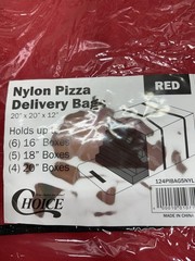 Insulated Pizza Food Delivery Bag, 20″ X 20″ X 6″ Warmer Bags for Carry Hot NEW