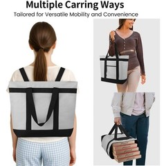 Insulated Delivery Bag 3 Layer Thermal Heavy Duty Design Quick Access Pocket New