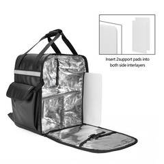 Insulated Food Delivery Backpack with 2 Side Support Boards and 3 Inner Space…