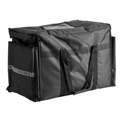 CaterGator Dash Insulated Food Pan Carrier 6 Pan 27.5x17x17 Black Nylon (5/Case)