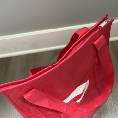 Doordash Insulated Hot Cold Fast Food Delivery Bag Double Handle Zip Closure