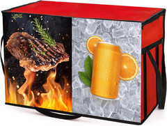 3 Pack Insulated Food Delivery Bag, 77L Xxx-Large Reusable Grocery Tote Insulati