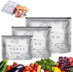 30Pcs Reusable Aluminum Foil Sealable Storage Bags, 15x20cm, 20x25cm, 25x30cm