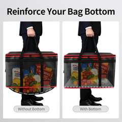 Insulated Food Delivery Bag with Hard Bottom — Extra Stable and Durable Catering
