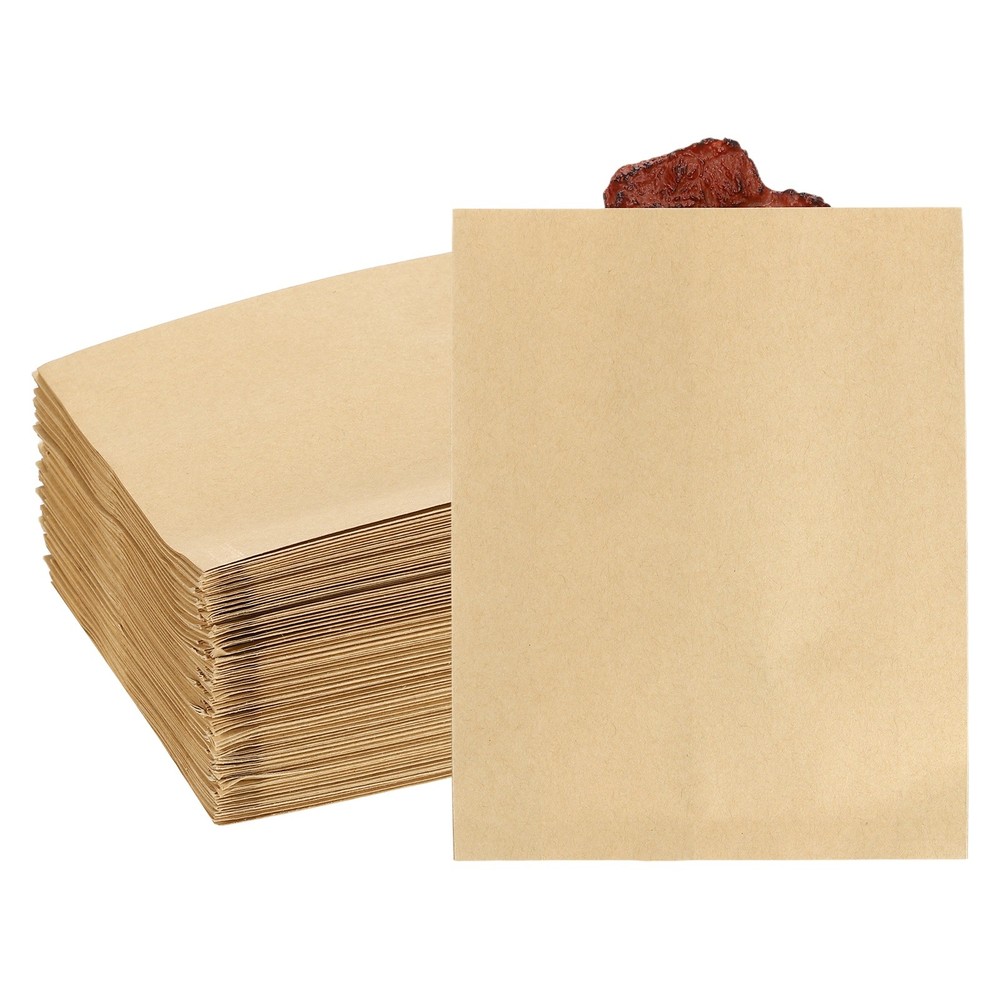 6.69×6.3 Inch Paper Sandwich Bags 100 Pcs Pastry Bag Light Brown