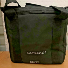 NEW GENUINE BEVC6 6-SECTION INSULATED BEVERAGE DELIVERY BAG (NEW IN PLASTIC BAG)