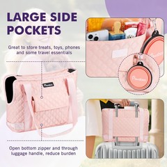 Dog Purse Carrier for Small Dogs with Pocket, Lightweight Dogs and Puppies To…