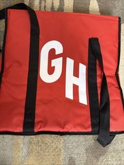Grub Hub Large Pizza Bag And Large Hot Bag Combo For Food Delivery / Transport
