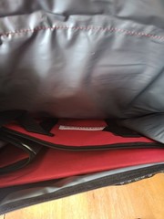 Seamless Driver Hot Thermal Food Delivery Red Black Handled Bag NIP