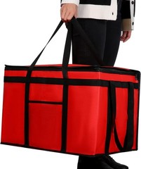 Spacious Thermal Delivery Bag — 60lbs Capacity for Catering & Food Transport