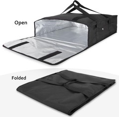 Insulated Pizza Carrier Bag — Moisture Control, 33L Capacity