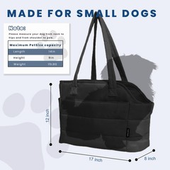 Lightweight Dog Purse Carrier for Small Dogs Under 15 lbs, Puffy Quilted Pet …