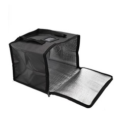Pizza Bag Meal Delivery Bag 1pcs Black Double Zip Food Delivery Bag High Quality