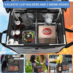 Insulated Food Delivery Bag for Ebikes/Scooters/Motorcycles, Waterproof Deliv…