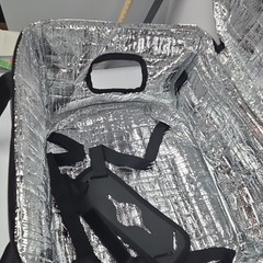 YOREPEK Insulated Food Pan Bag Gray with Reflective Lining