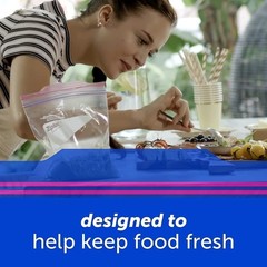 Ziploc Gallon Food Storage Bags, Grip ‘n Seal Technology for Easier Grip,…