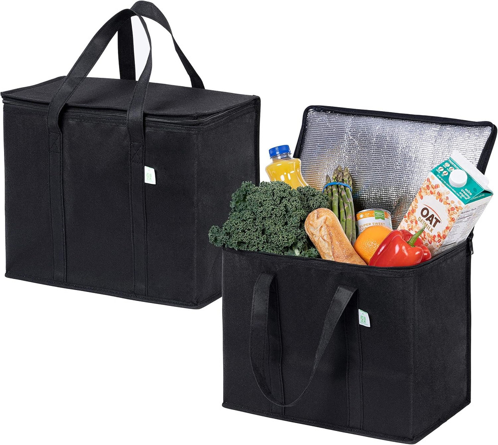 VENO 2 Pack Cooler Bags — Insulated for Food Delivery, Collapsible and Reusable