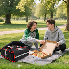 Insulated Pizza Delivery Bag, 20»L X 20»W X 8»H Professional Thermal Pizza Wa