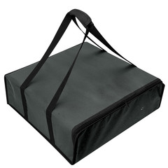 Insulated Pizza Delivery Bag Large Hot Food Bag DoorDash Uber Eats 20×20 Black