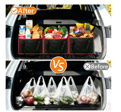 XXXL Insulated Cooler Bag Leak Proof Grocery Food Delivery Bag Black Red