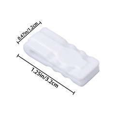 30 PCS Vacuum Storage Bags Sealing Clip 1.25 inches x 0.47 inches, White