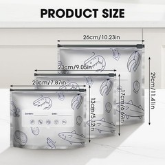 30PCS Reusable 1 inch x 1 x 1 inch, Silver with Transparent Exterior