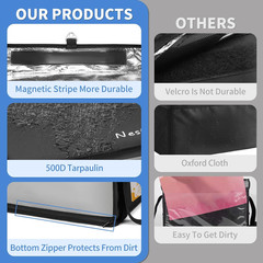 Insulated Food Delivery Bag for E-Bikes/Scooters/Motorcycles, Waterproof Deliver