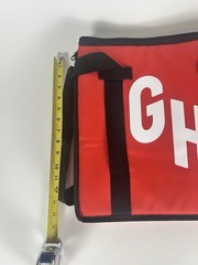 Grubhub 15x15x10 Red Thermal Insulated Hot Cold Food Delivery Tote Bag/Backpack