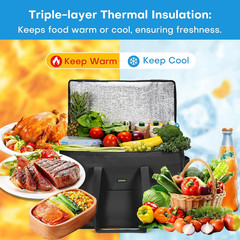 Heavy-Duty Insulated Grocery Bags & Insulated Bag – Collapsible Cooler Bag with