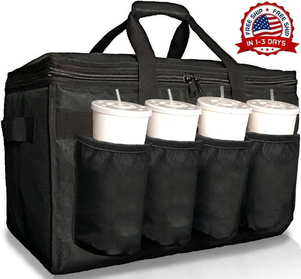 Insulated Delivery Bags Backpack Eats Pizza Hot And Cold Food Large NUEVO