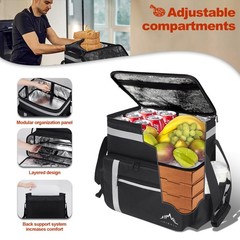 Food Delivery Backpack, Insulated Food Delivery Bags for Takeout Bike, Large …